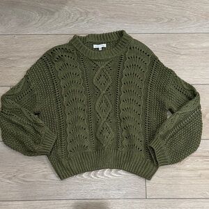 Woven Heart Sweater